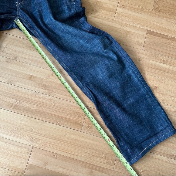 Levi's 514 Slim Straight Denim Blue Jean 36x30 Double Flap Pockets Zip Fly - Picture 8 of 16